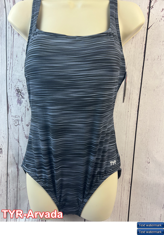 TYR Arvada Women's Scoop Back One-Piece Swimsuit Bathing suit UPF 5O+ 8/12/16