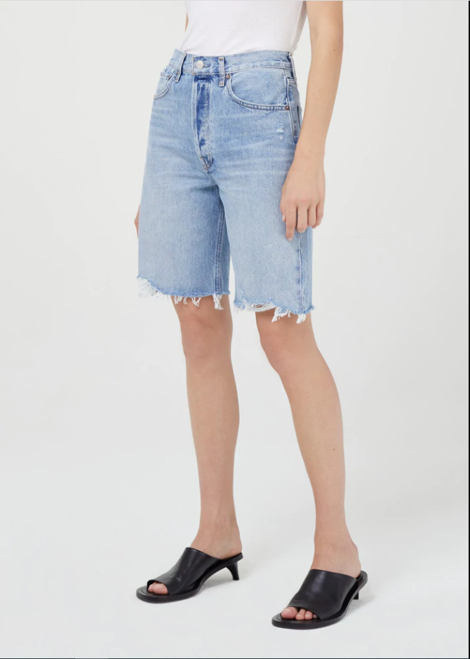 AGOLDE	90'S MID RISE LOOSE SHORT $148 IN SWAPMEET SZ 25 &26