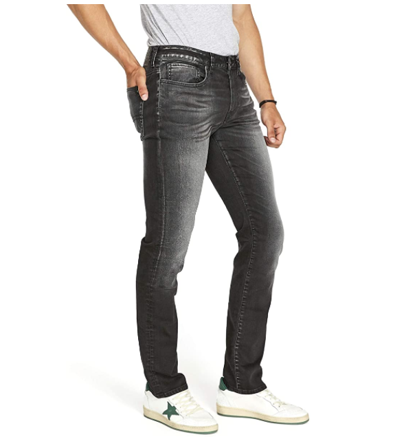 Buffalo David Bitton Men's Slim Ash Jeans, Black, 42W x 30L
