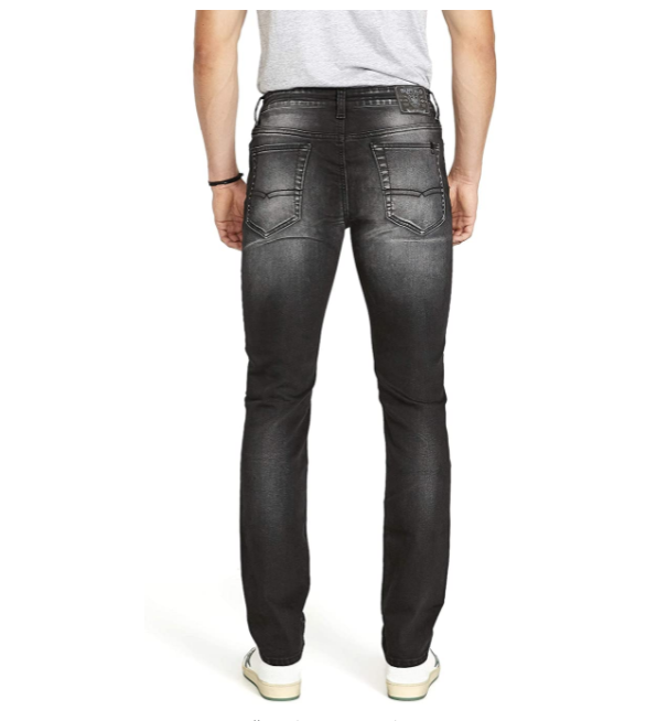Buffalo David Bitton Men's Slim Ash Jeans, Black, 42W x 30L