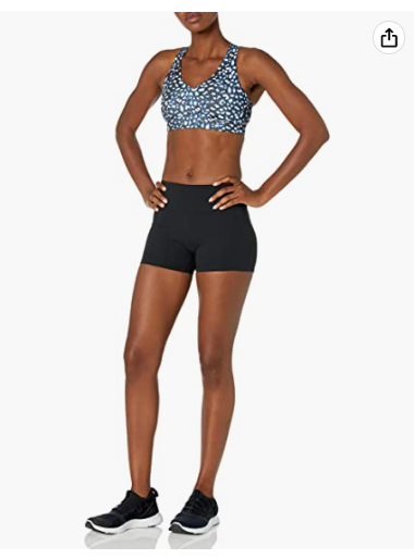 Core 10 Women's Spectrum Long-line Strappy Cross Back Yoga Sports Bra Small