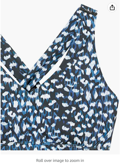 Core 10 Women's Spectrum Long-line Strappy Cross Back Yoga Sports Bra Small