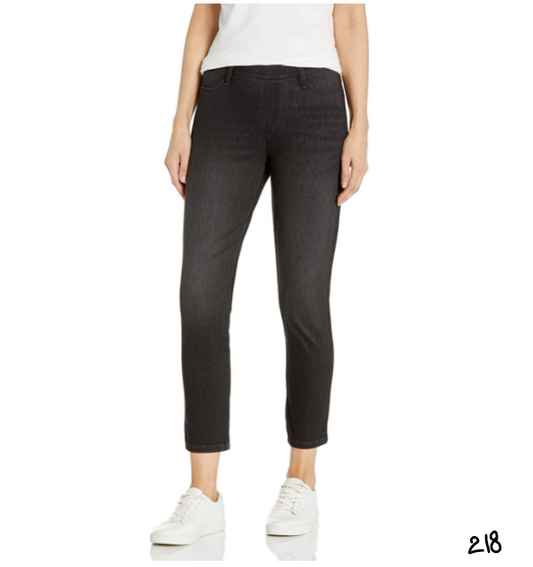 Essentials Women's Pull-On Knit Capri Jegging, Grey Wash, XX-Large Long
