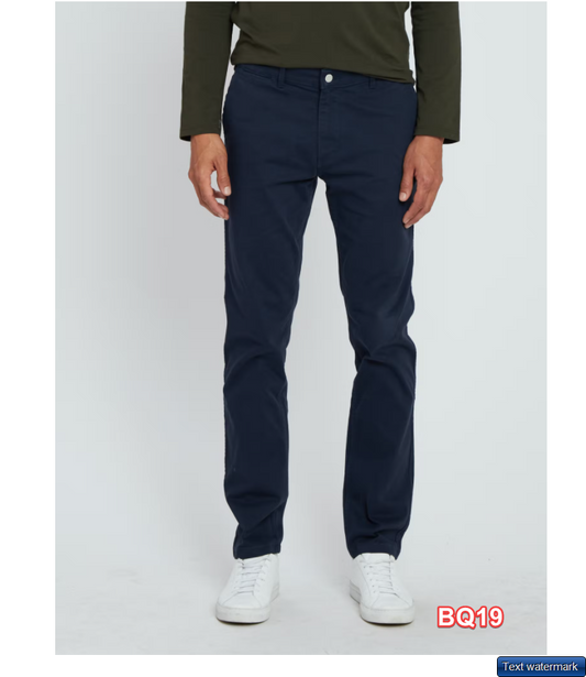 Wax London Clothing Strood Chinos Navy 38Wx32L