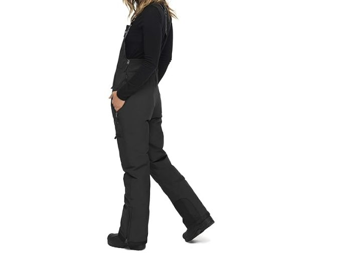 Arctix Womens Eco Friendly Traverse Bib Overalls Black, 3X (24-26W) 31" Inseam