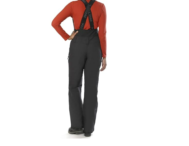 Arctix Womens Eco Friendly Traverse Bib Overalls Black, 3X (24-26W) 31" Inseam