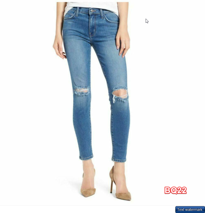 Current/Elliott The Stiletto Ripped Skinny Jeans 2 Year Destroyed 24 Blue NWT