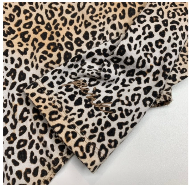 Victorias Secret PINK Leopard Bodysuit Size XS Long Sleeves Lightweight