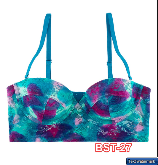 Undies.com Women's Luxey Girl Long Line Multi-Way Convertible Lace Bra,34D