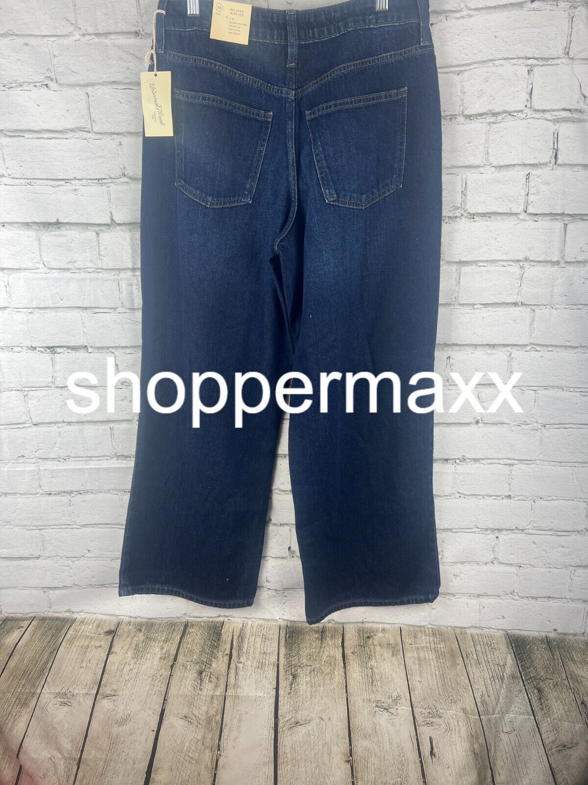 WOMEN'S HIGH-RISE VINTAGE BOOTCUT JEANS - UNIVERSAL THREAD, DARK BLUE, 10