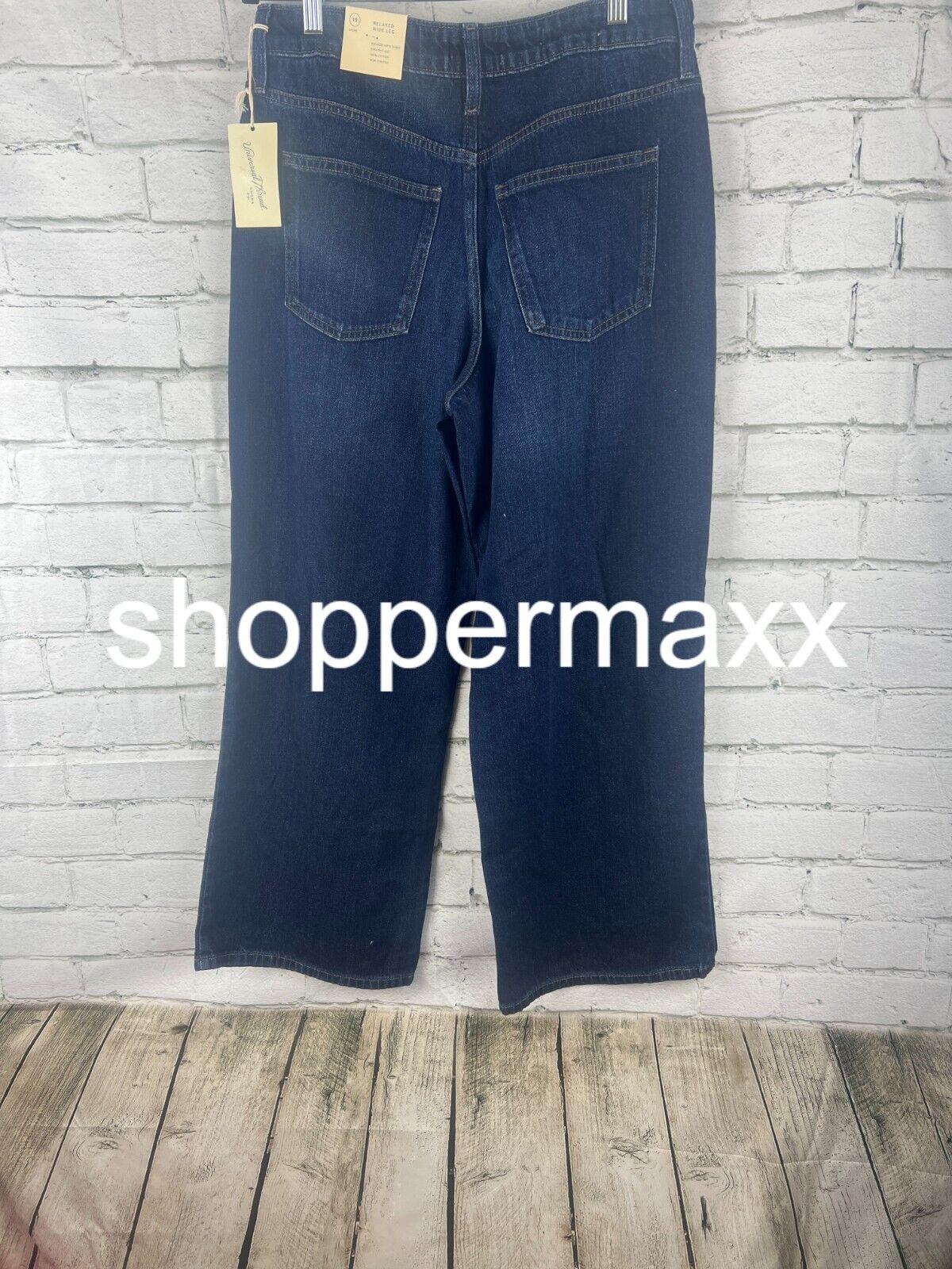 WOMEN'S HIGH-RISE VINTAGE BOOTCUT JEANS - UNIVERSAL THREAD, DARK BLUE, 10
