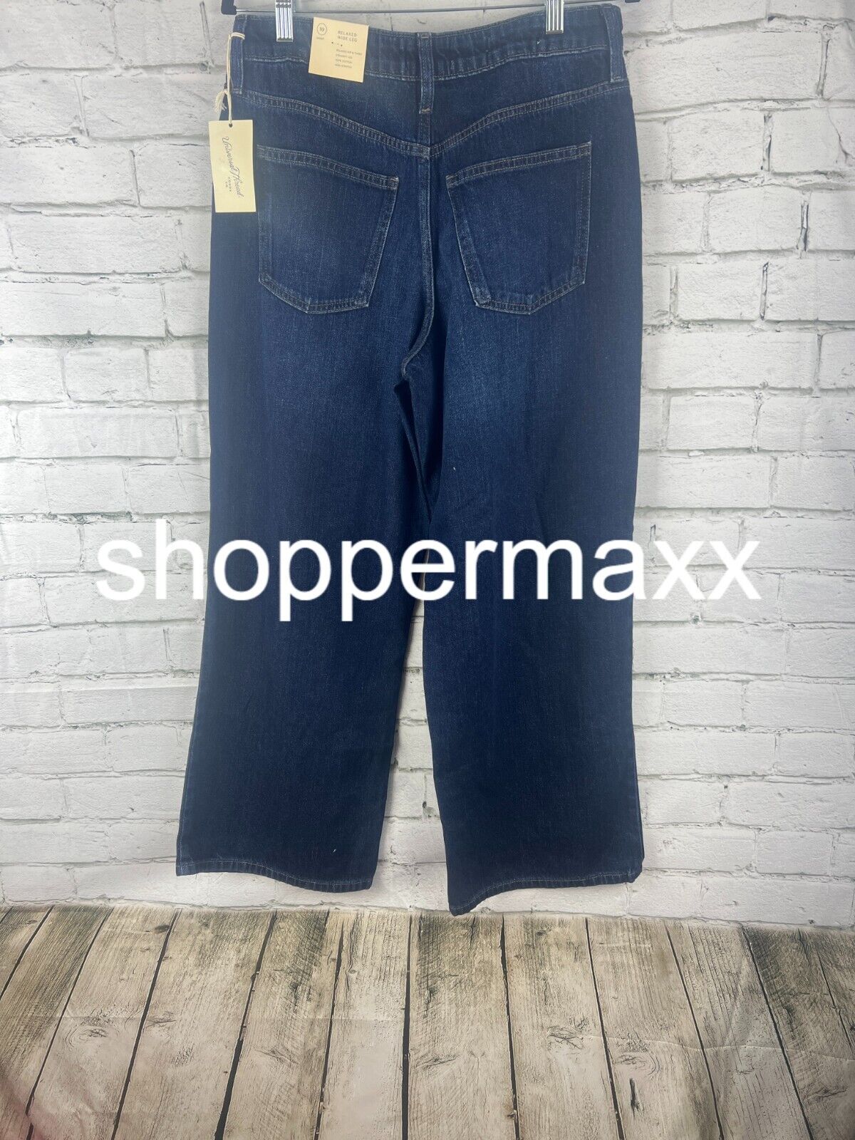 WOMEN'S HIGH-RISE VINTAGE BOOTCUT JEANS - UNIVERSAL THREAD, DARK BLUE, 10