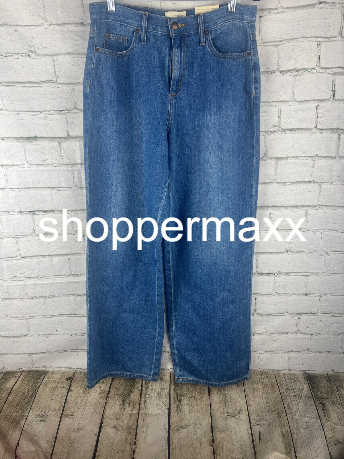 Women's High-Rise Wide Leg Jeans - Universal Thread, Medium Wash, 6