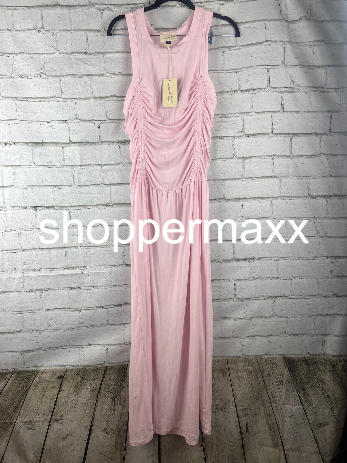 Women's Knit Midi Ruched Dress - Universal Thread, Pink, M