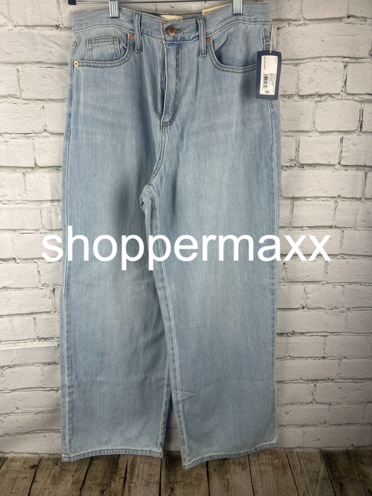 Women's High-Rise Wide Leg Jeans - Universal Thread, Light Wash, 10 Long