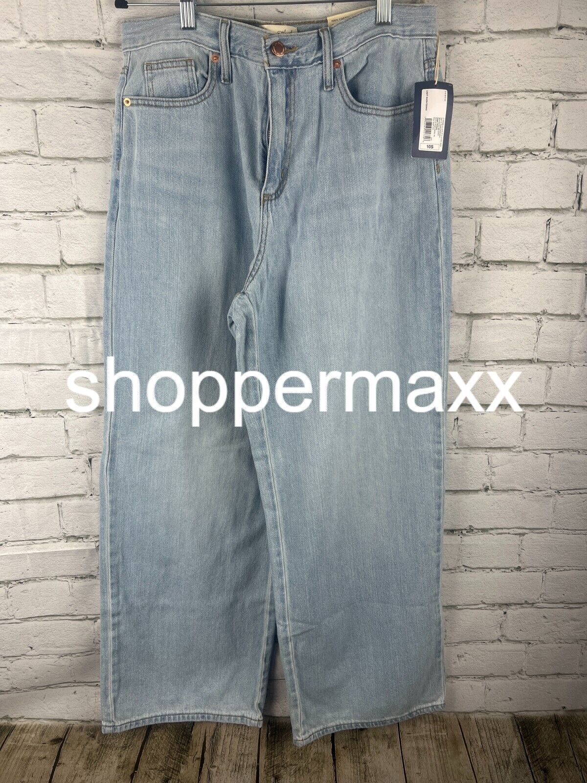 Women's High-Rise Wide Leg Jeans - Universal Thread, Light Wash, 10 Long