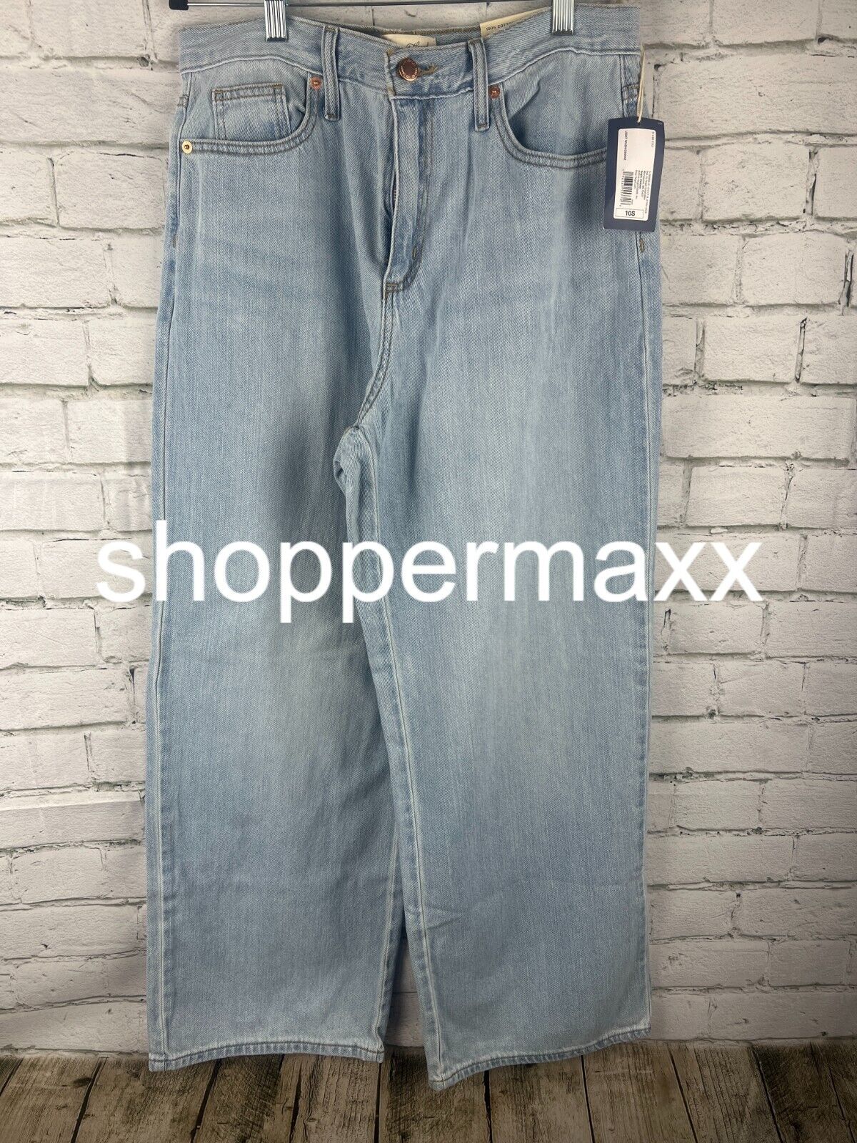 Women's High-Rise Wide Leg Jeans - Universal Thread, Light Wash, 10 Long