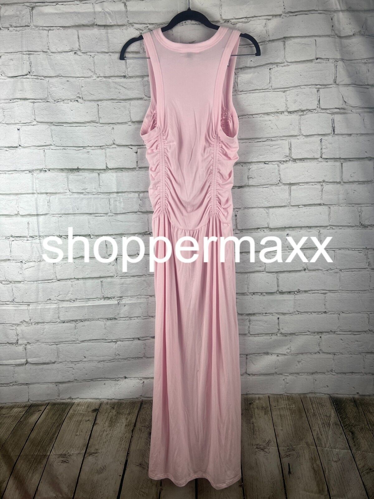 Women's Knit Midi Ruched Dress - Universal Thread, Pink, M