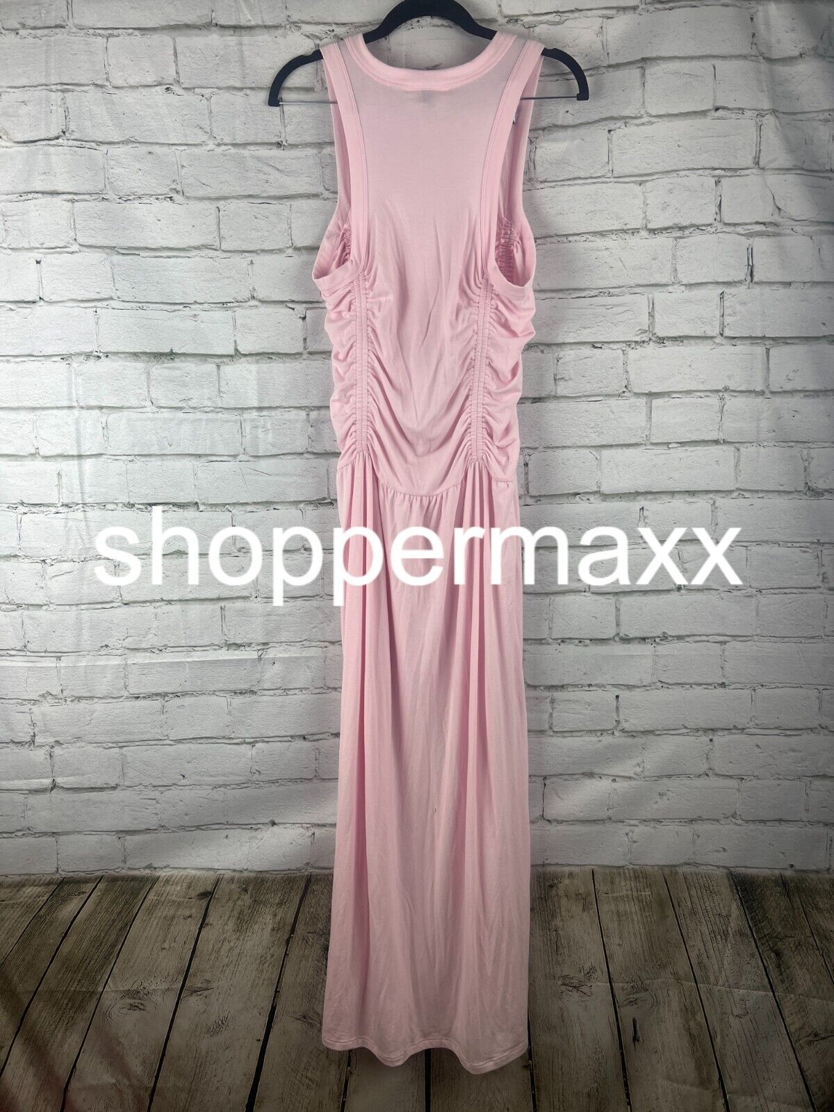 Women's Knit Midi Ruched Dress - Universal Thread, Pink, M