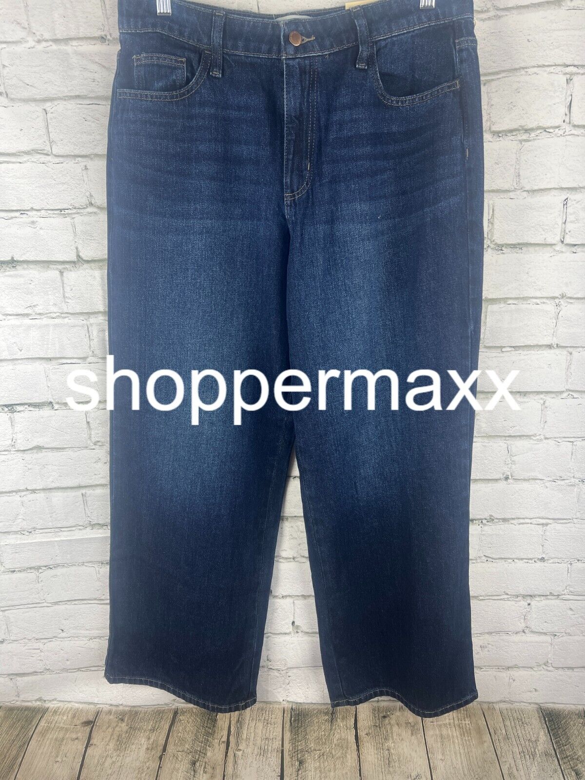 Women's High-Rise Wide Leg Jeans - Universal Thread, Dark Wash, 12 Short
