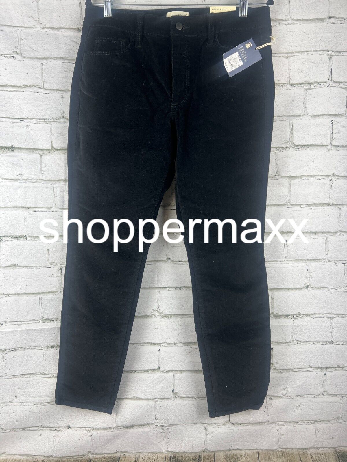 WOMEN'S HIGH-RISE CORDUROY SKINNY JEANS - UNIVERSAL THREAD, BLACK, 10