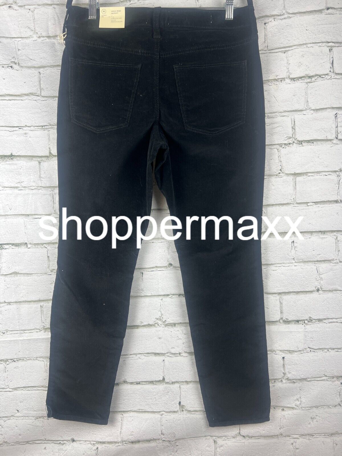 WOMEN'S HIGH-RISE CORDUROY SKINNY JEANS - UNIVERSAL THREAD, BLACK, 10
