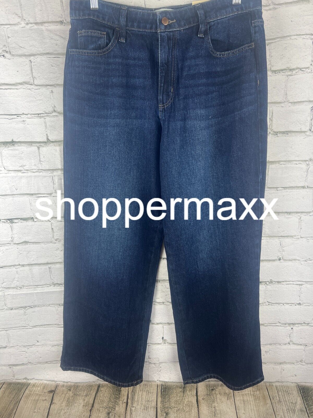 Women's High-Rise Wide Leg Jeans - Universal Thread, Dark Wash, 12 Short