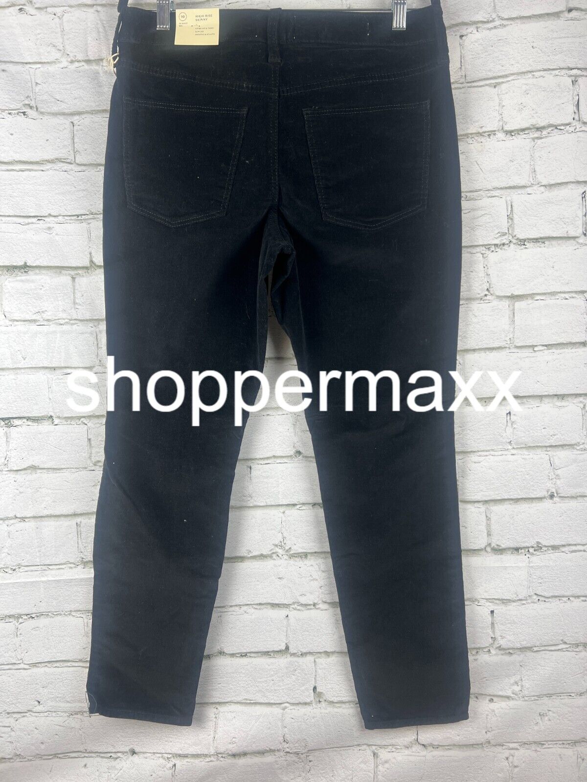 WOMEN'S HIGH-RISE CORDUROY SKINNY JEANS - UNIVERSAL THREAD, BLACK, 10