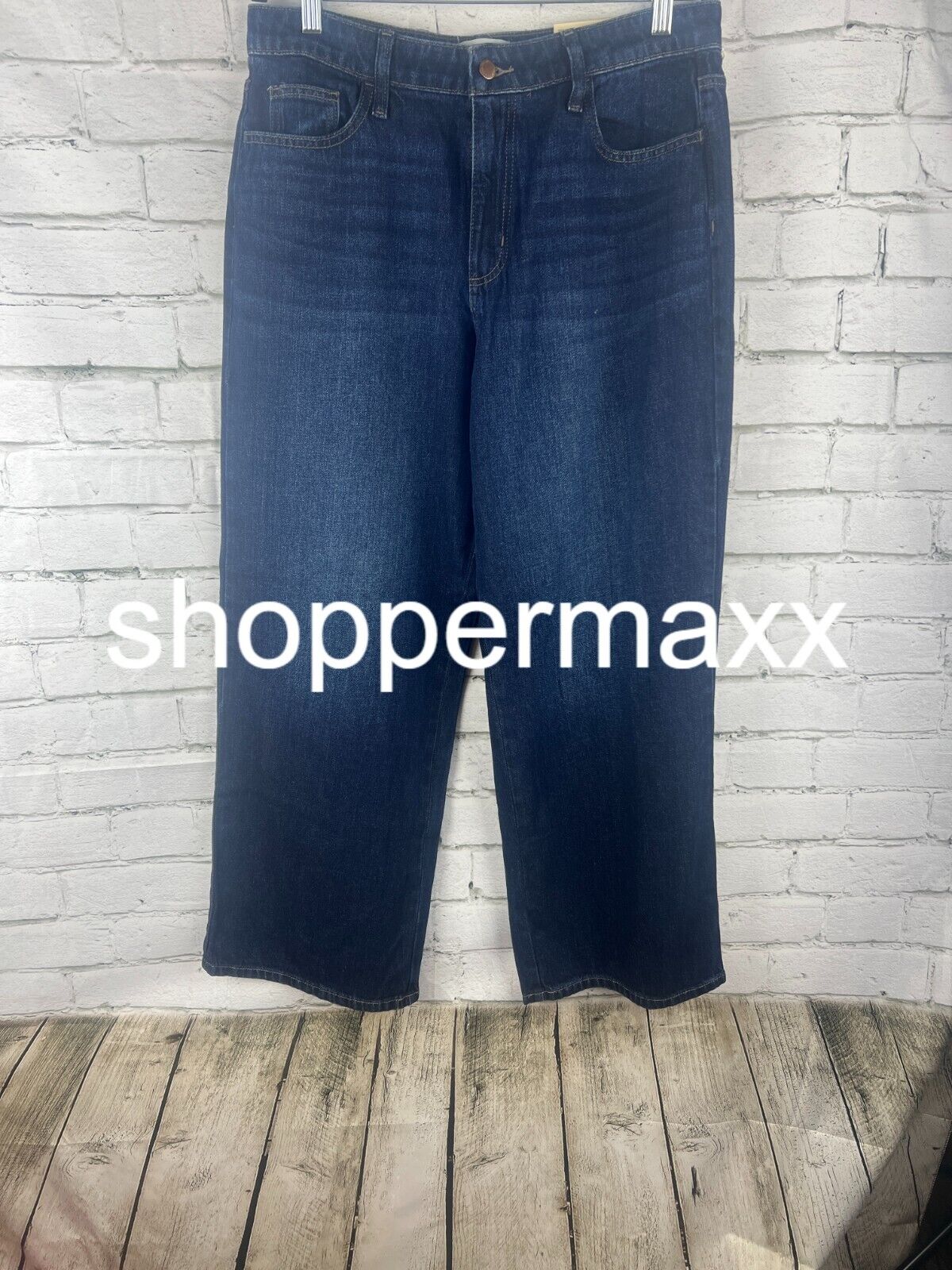 Women's High-Rise Wide Leg Jeans - Universal Thread, Dark Wash, 12 Short