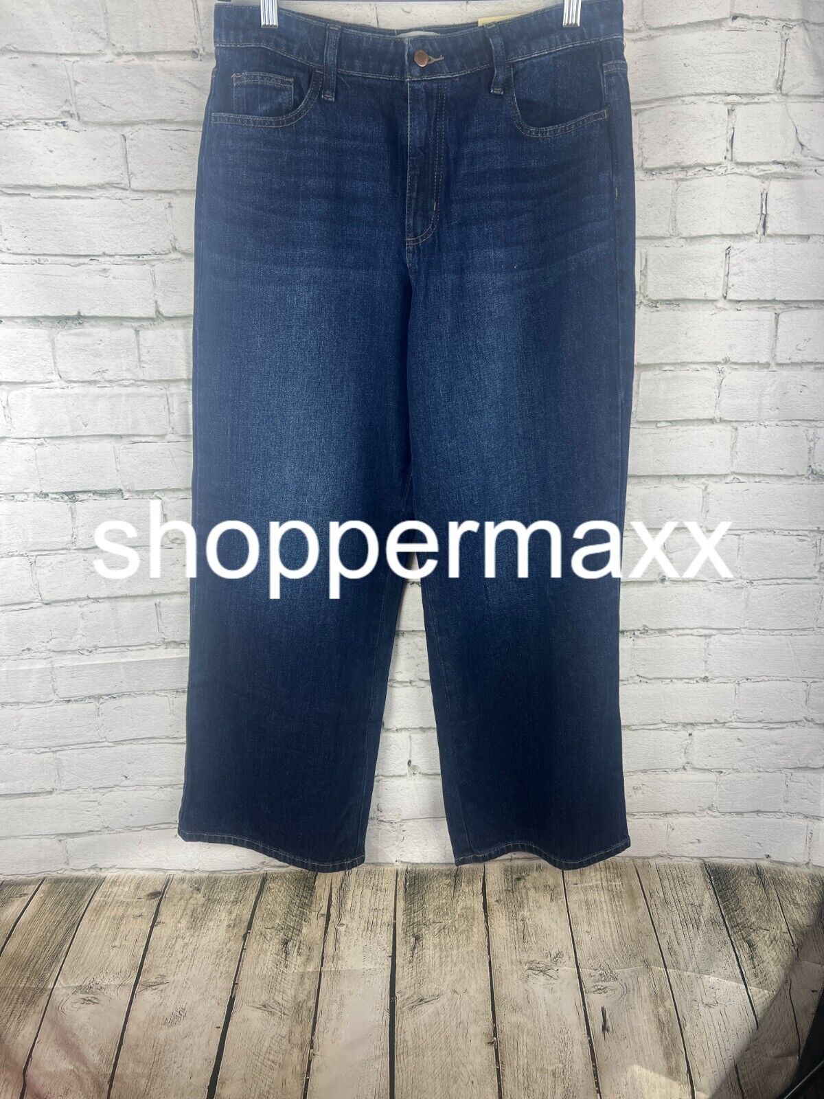 Women's High-Rise Wide Leg Jeans - Universal Thread, Dark Wash, 12 Short