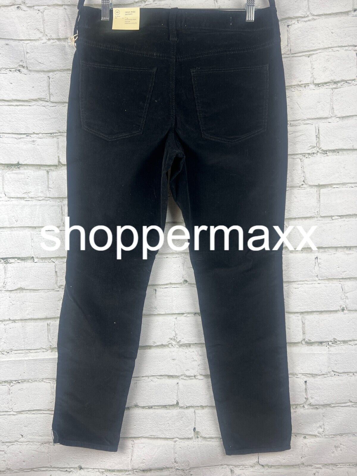 WOMEN'S HIGH-RISE CORDUROY SKINNY JEANS - UNIVERSAL THREAD, BLACK, 10