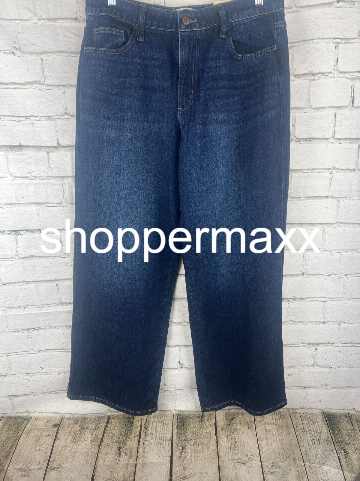 Women's High-Rise Wide Leg Jeans - Universal Thread, Dark Wash, 12 Short