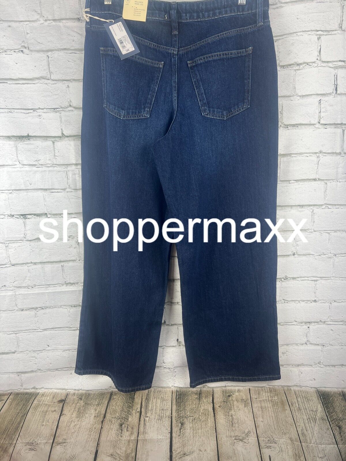 Women's High-Rise Wide Leg Jeans - Universal Thread, Dark Wash, 12 Short