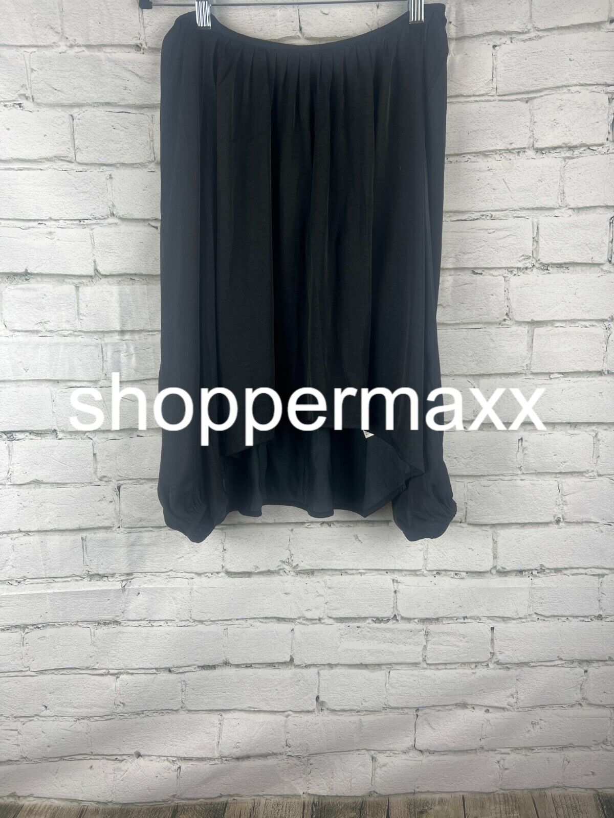 Women's Balloon Long Sleeve Femme Popover Shirt - A New Day, Black, XL