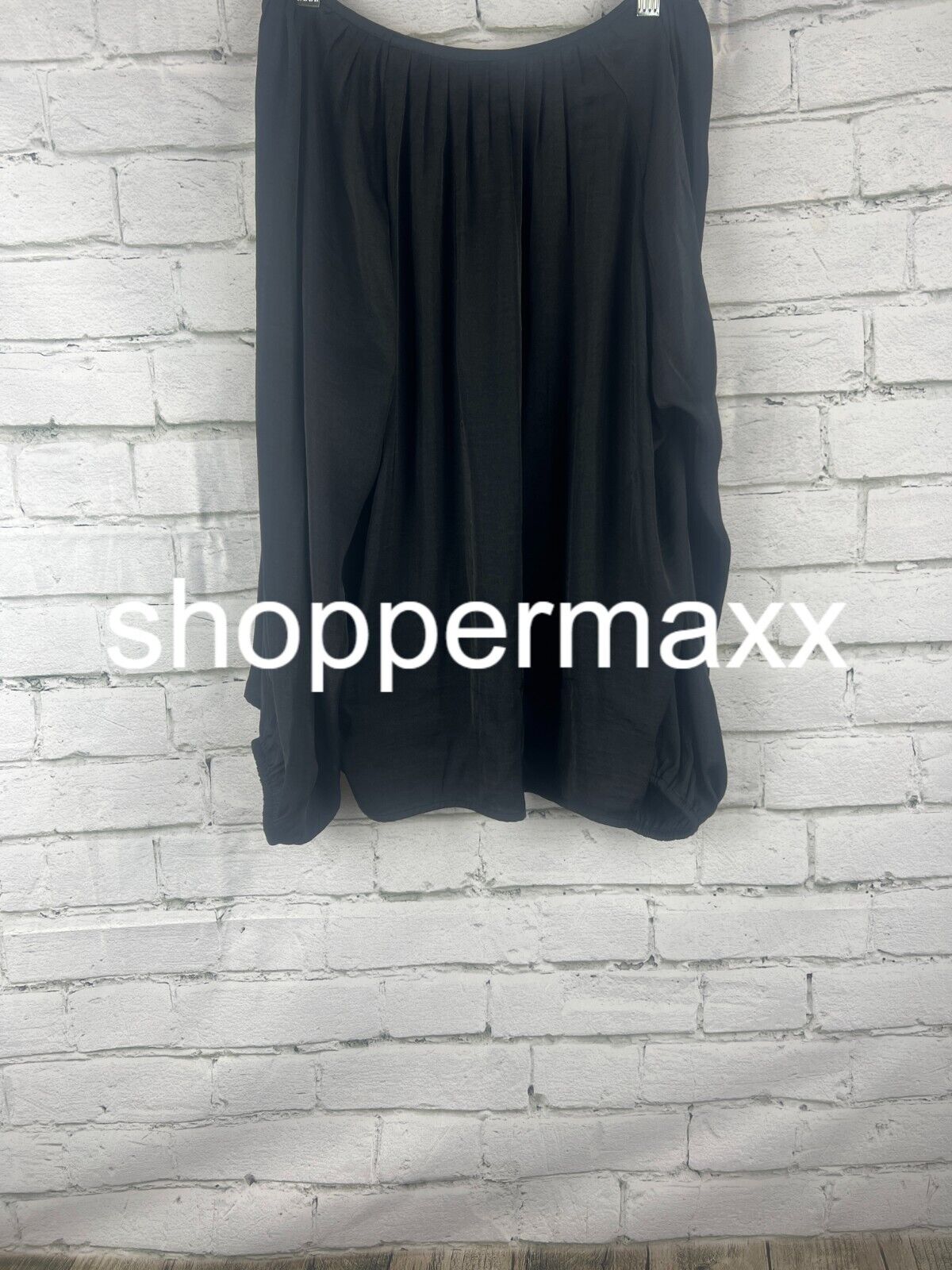 Women's Balloon Long Sleeve Femme Popover Shirt - A New Day, Black, XL