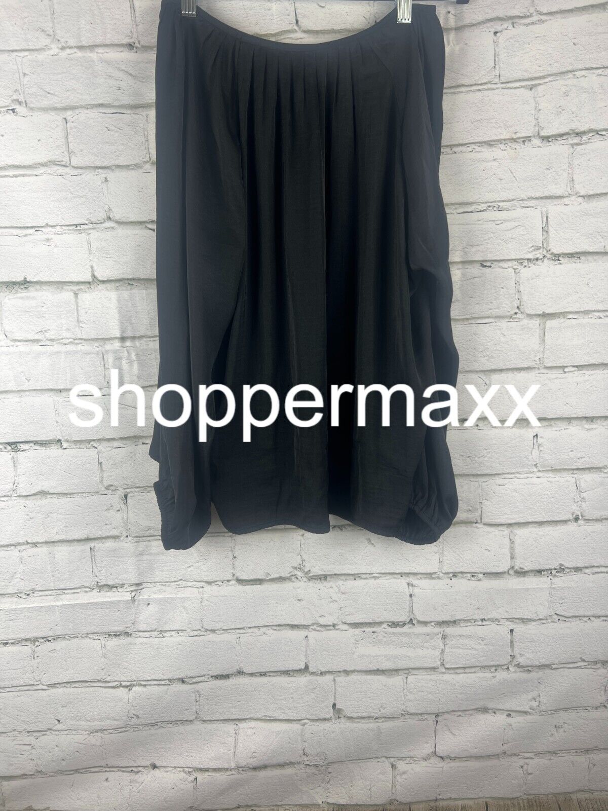 Women's Balloon Long Sleeve Femme Popover Shirt - A New Day, Black, XL