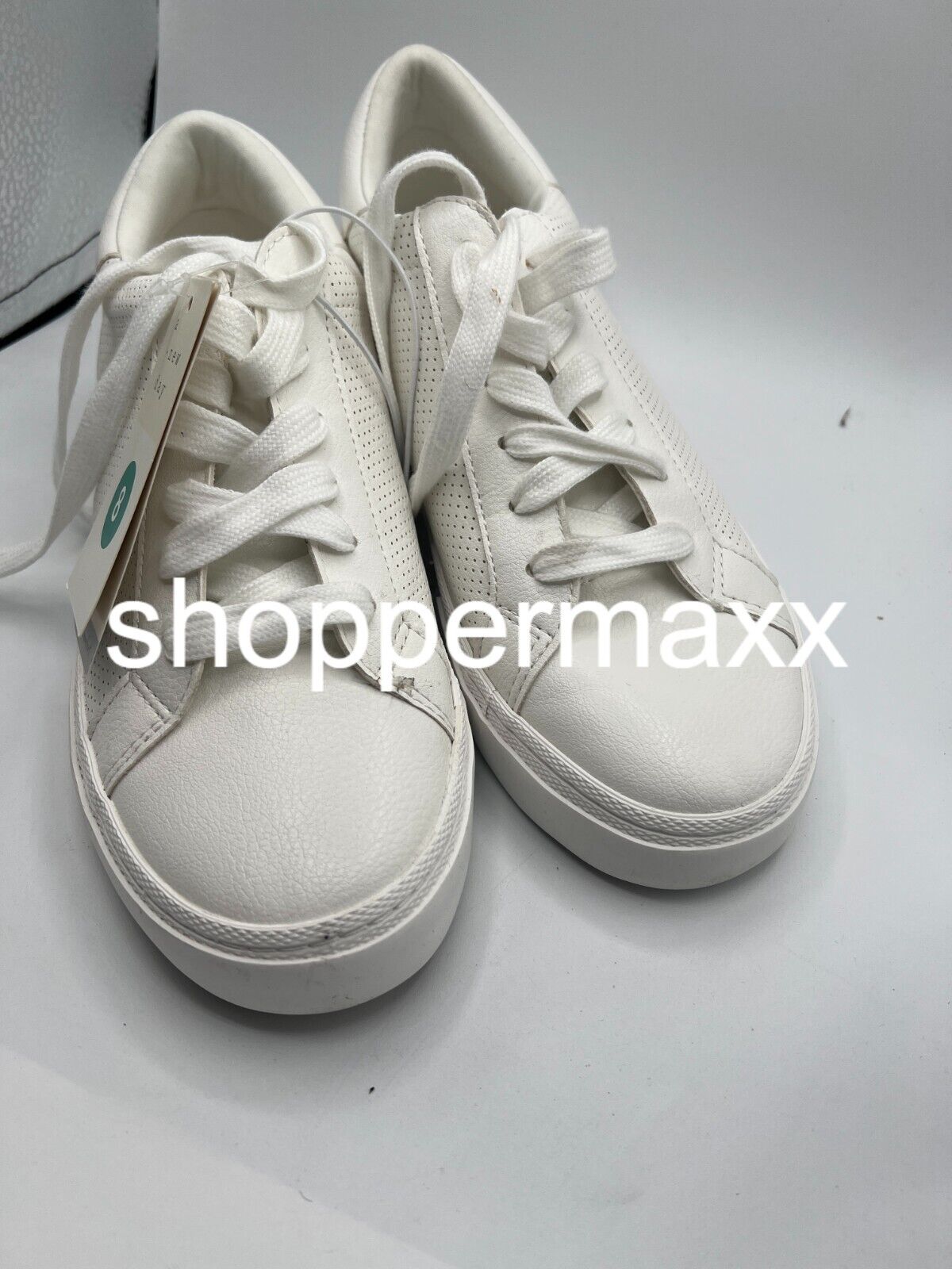 Women's Maddison Sneakers with Memory Foam Insole - A New Day, WHITE, 8