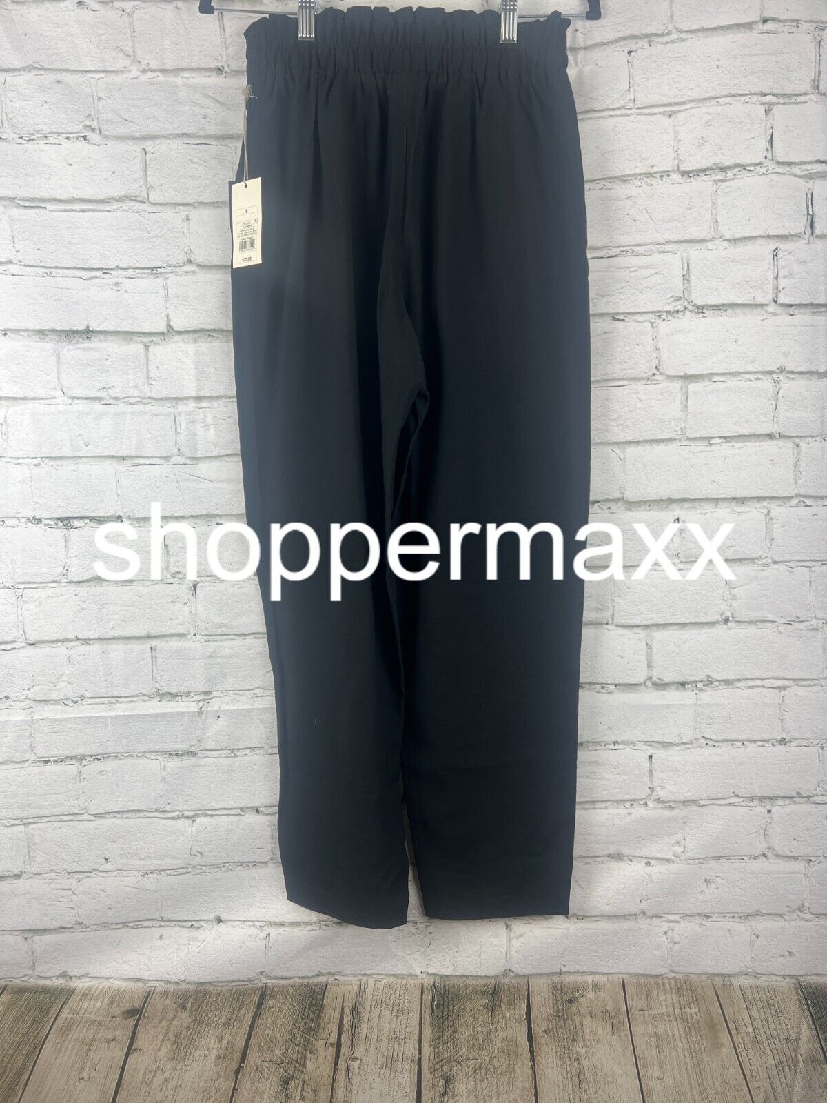 Women's High-Rise Tapered Ankle Pull-On Pants - A New Day, Black, S