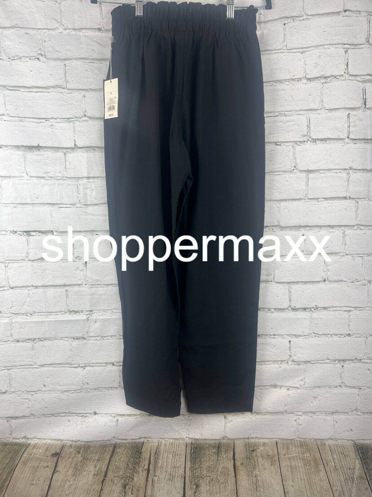 Women's High-Rise Tapered Ankle Pull-On Pants - A New Day, Black, S