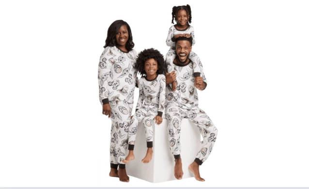 Women's Disney 100 Character Mash Up 2pc Matching Family Pajama Set - White, M