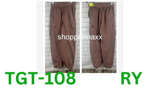 Women's High-Rise Cargo Parachute Pants - All In Motion, Brown, XS