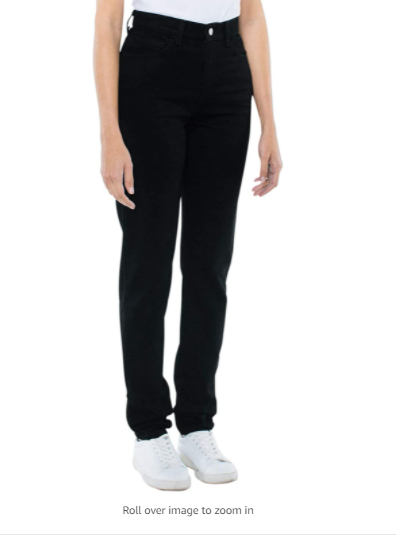 American Apparel Women's High-Waist Jean, black, 30W/32
