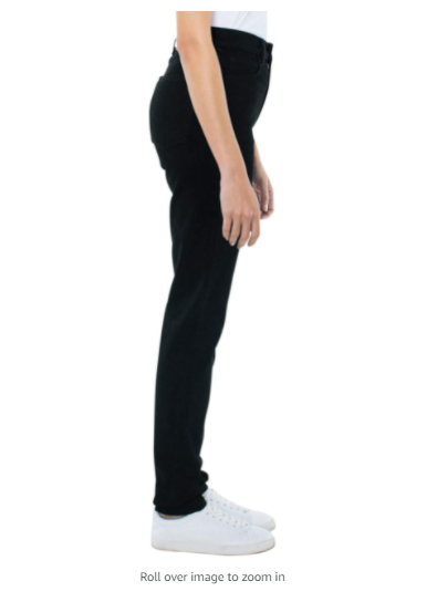 American Apparel Women's High-Waist Jean, black, 30W/32