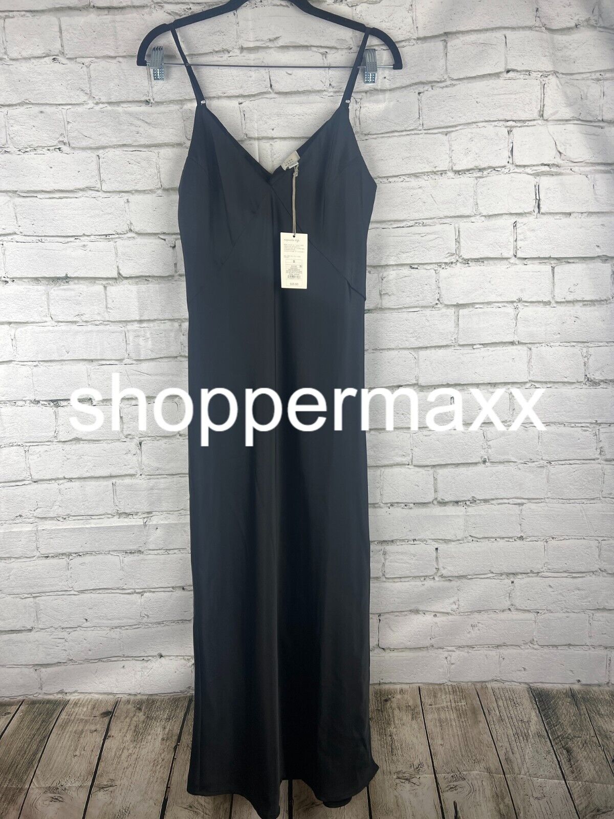 Women's Midi Slip Dress - A New Day, Black, S