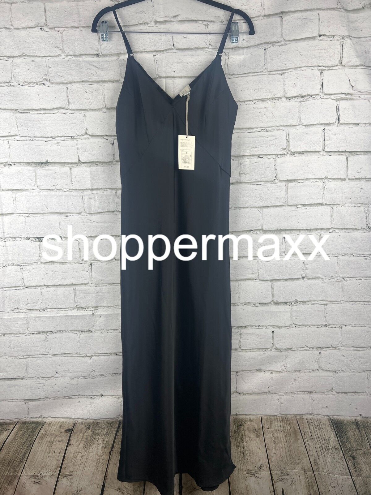 Women's Midi Slip Dress - A New Day, Black, S