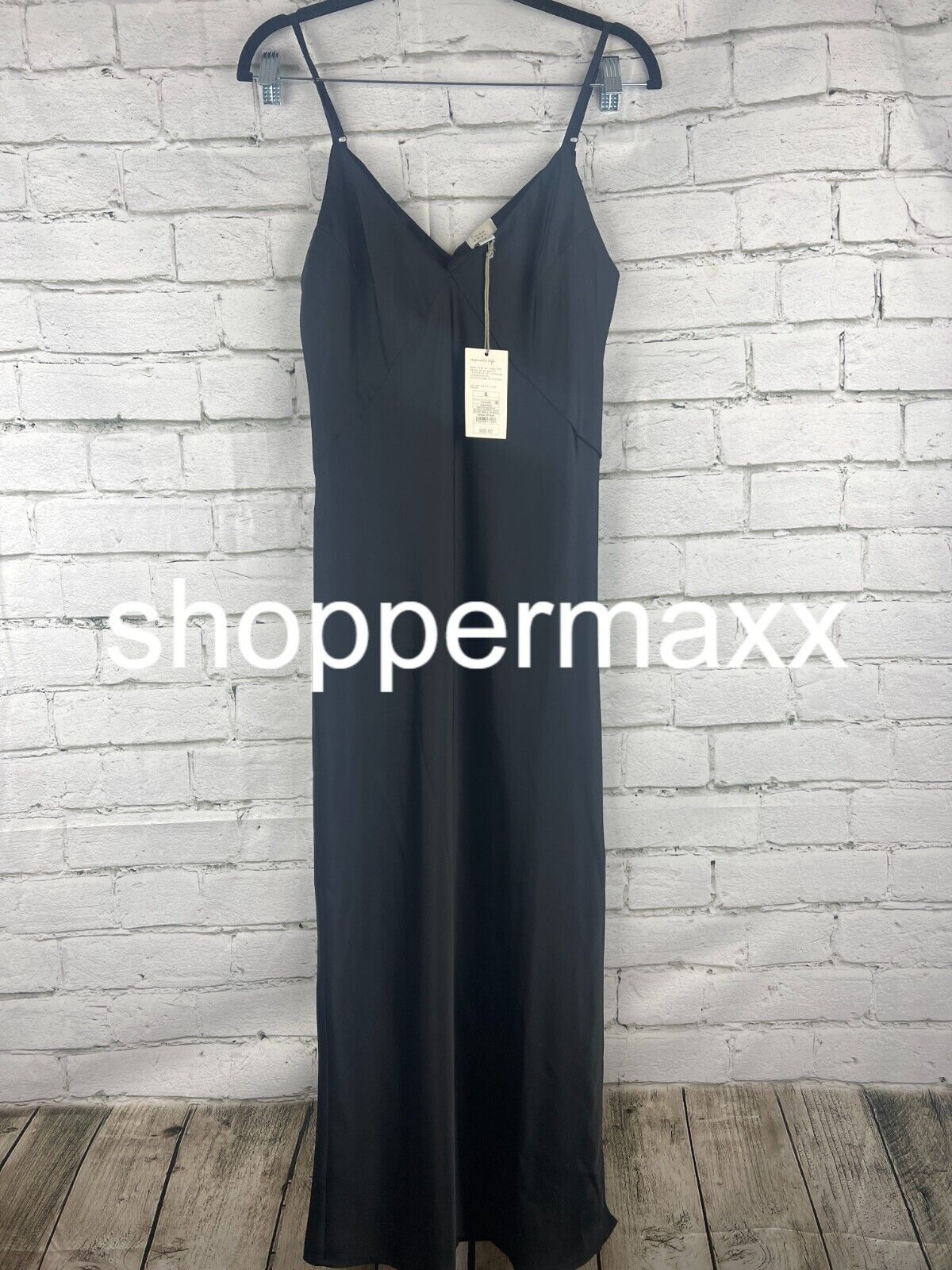 Women's Midi Slip Dress - A New Day, Black, S