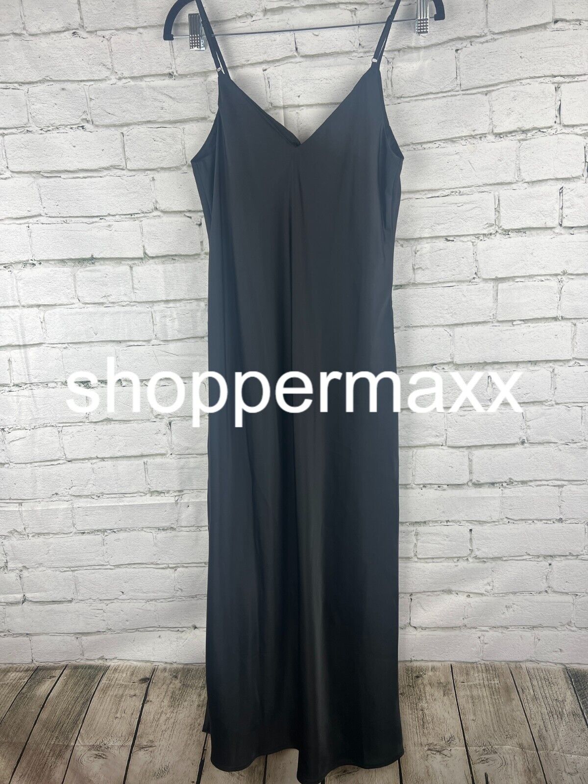 Women's Midi Slip Dress - A New Day, Black, S