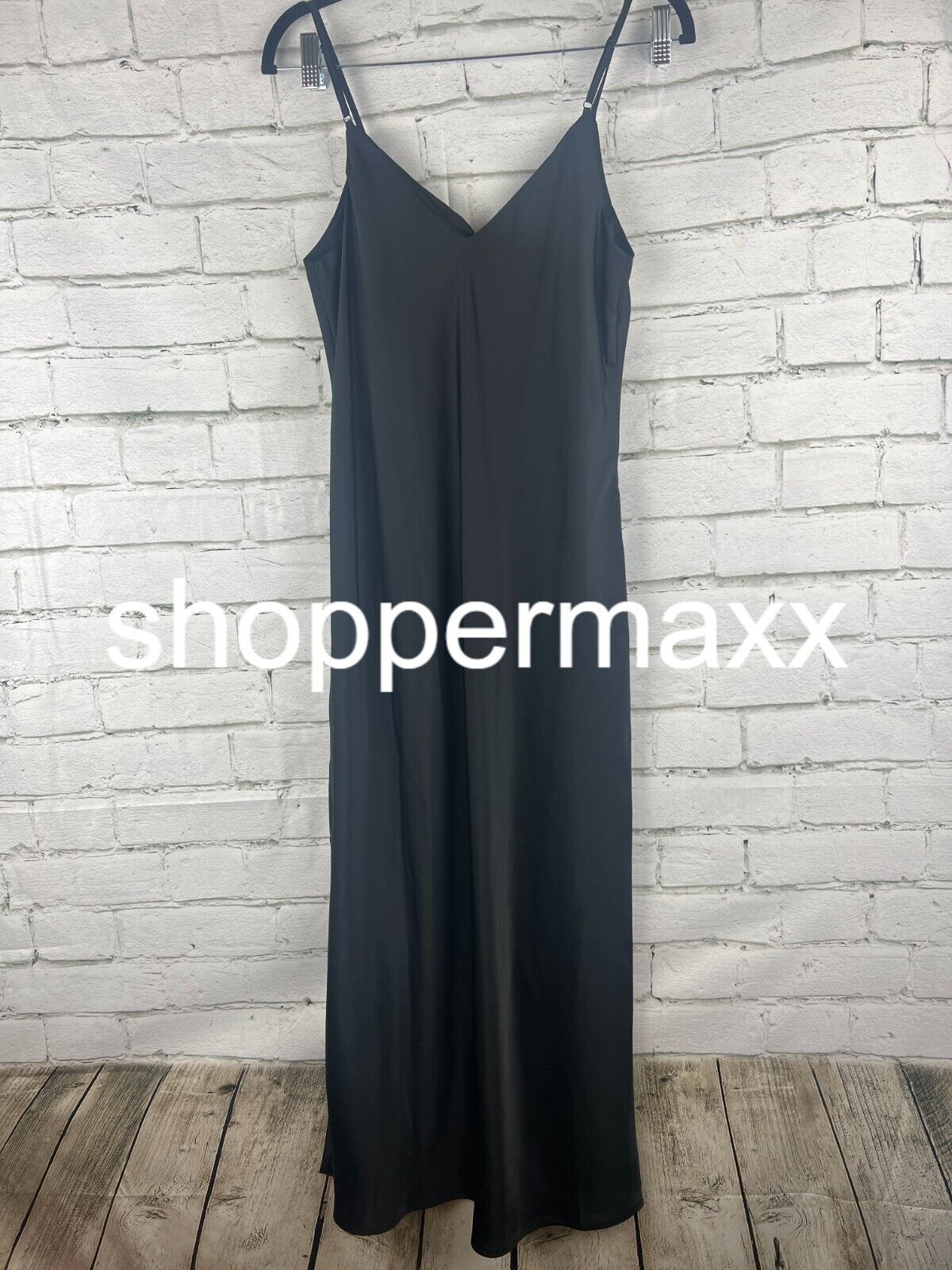 Women's Midi Slip Dress - A New Day, Black, S