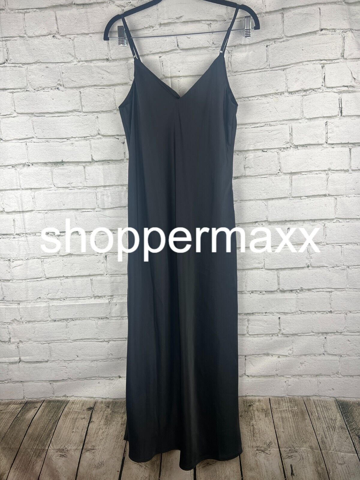 Women's Midi Slip Dress - A New Day, Black, S