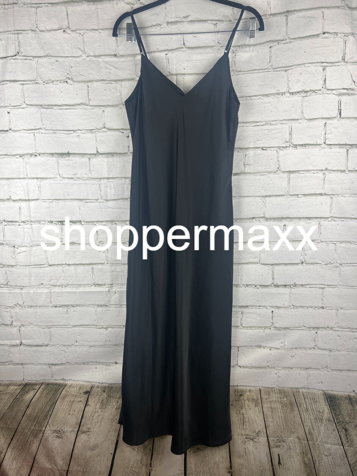 Women's Midi Slip Dress - A New Day, Black, S